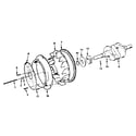 Onan B48G-GA020/3858C crankshaft and flywheel diagram