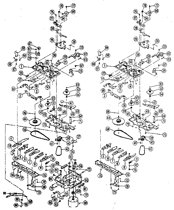 LXI 9132144750 cassette deck diagram
