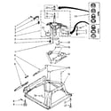 Kenmore 11081878800 machine base parts diagram