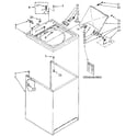 Kenmore 11082427310 top and cabinet diagram