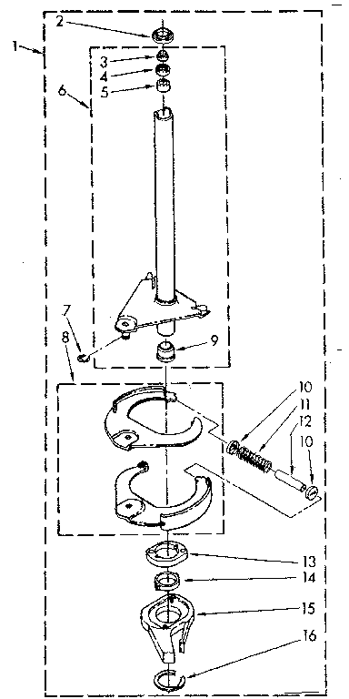 Kenmore 11082467310 brake and drive tube parts diagram