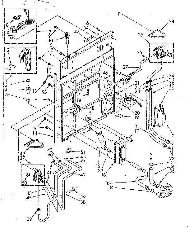 Kenmore 11082683730 rear panel parts diagram