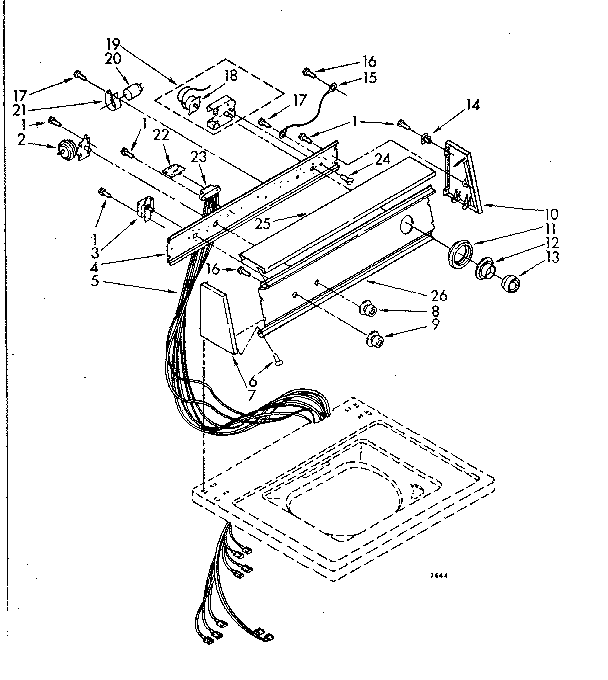 Kenmore 11082880700 console panel parts diagram