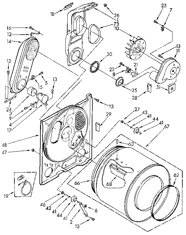 Kenmore 11087405810 bulkhead parts diagram