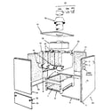 Kenmore 229963280 jacket - sections & base parts diagram