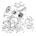Kenmore 2538753063 electrical system and air handling parts diagram