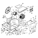 Kenmore 2538754103 electrical system and air handling parts diagram