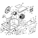 Kenmore 2538754113 electrical system and air handling parts diagram