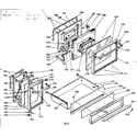 Kenmore 6289487610 doors and drawer diagram