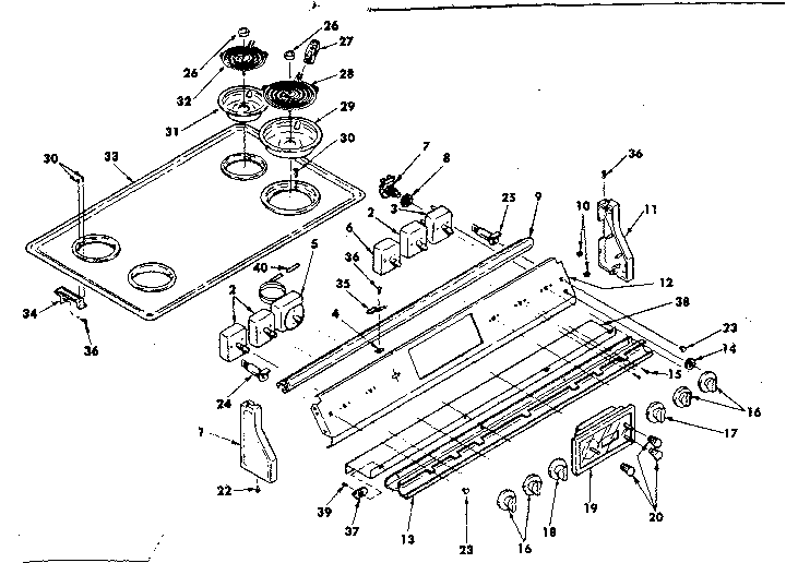 Kenmore 6284547910 control panel and assemblies diagram