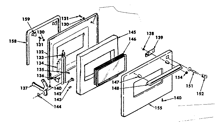Kenmore 6284547910 door diagram