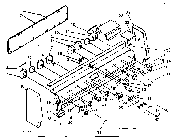 Kenmore 6289487540 backguard assembly diagram