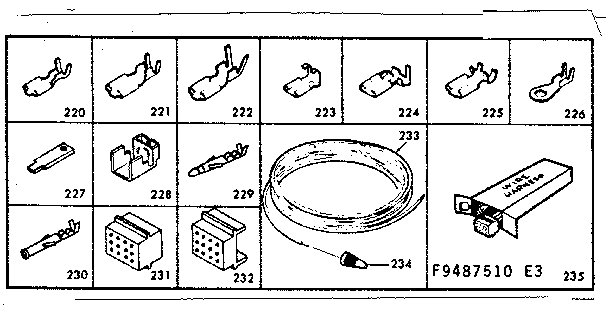 Kenmore 6289487540 wiring and wiring terminals diagram