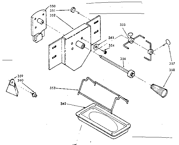 Kenmore 6289487540 optional rotisserie kit diagram