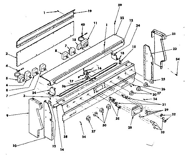 Kenmore 6289487710 backguard assembly diagram