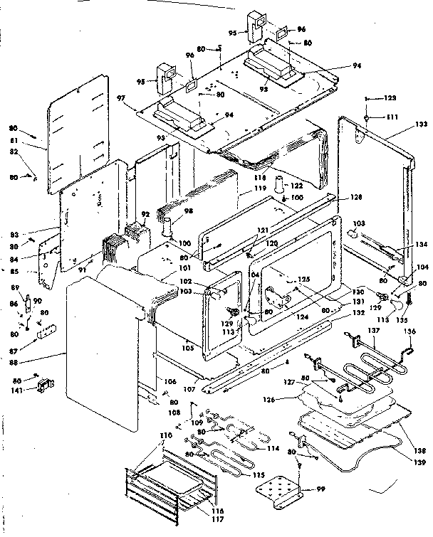 Kenmore 6289487710 body assembly diagram