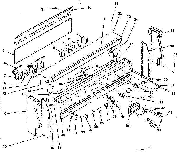 Kenmore 6289487811 backguard assembly diagram