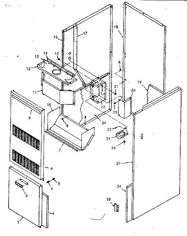 Kenmore 867775260 furnace body diagram