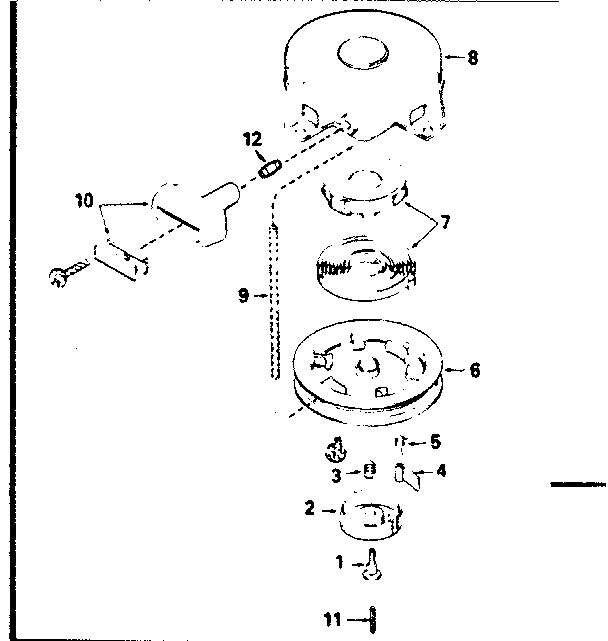 Craftsman 502255623 rewind starter diagram