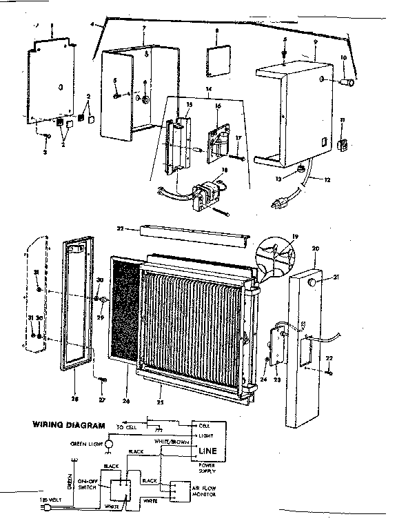 White-Rodgers 14C11Y-90001 replacement parts diagram