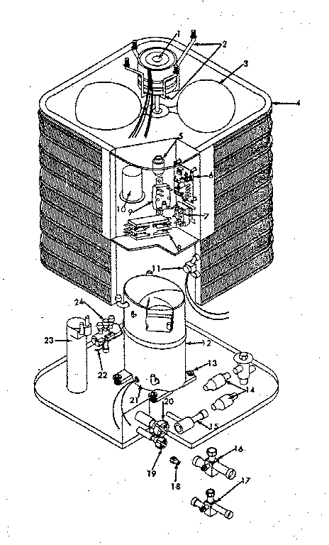 ICP CH3018QKA1 functional replacement parts/8005 diagram