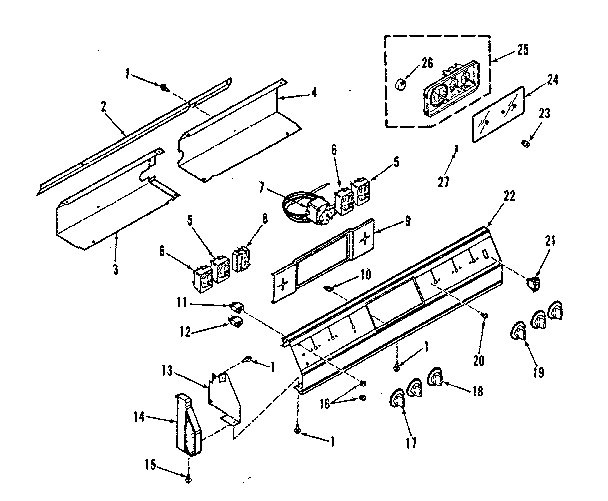 Kenmore 9114548692 control section diagram