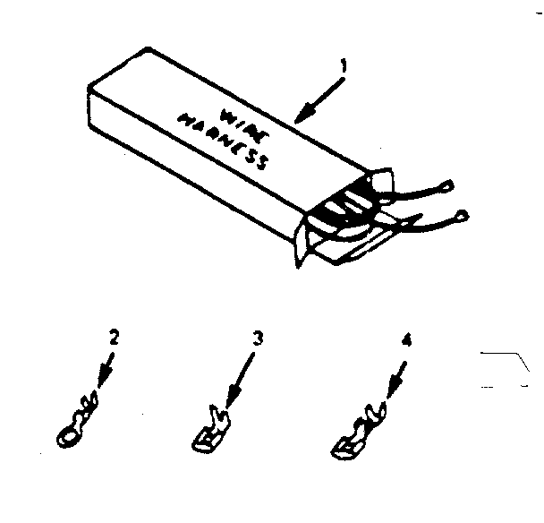 Kenmore 9114548692 wire harness and components diagram