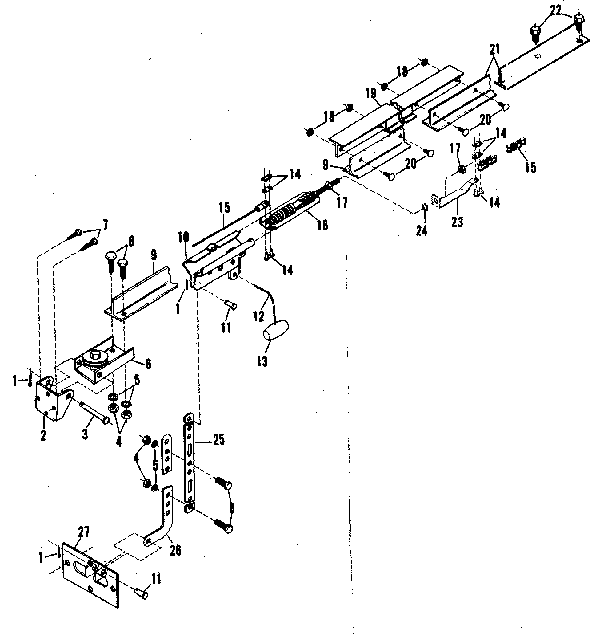 Craftsman 139663900 rail assembly diagram