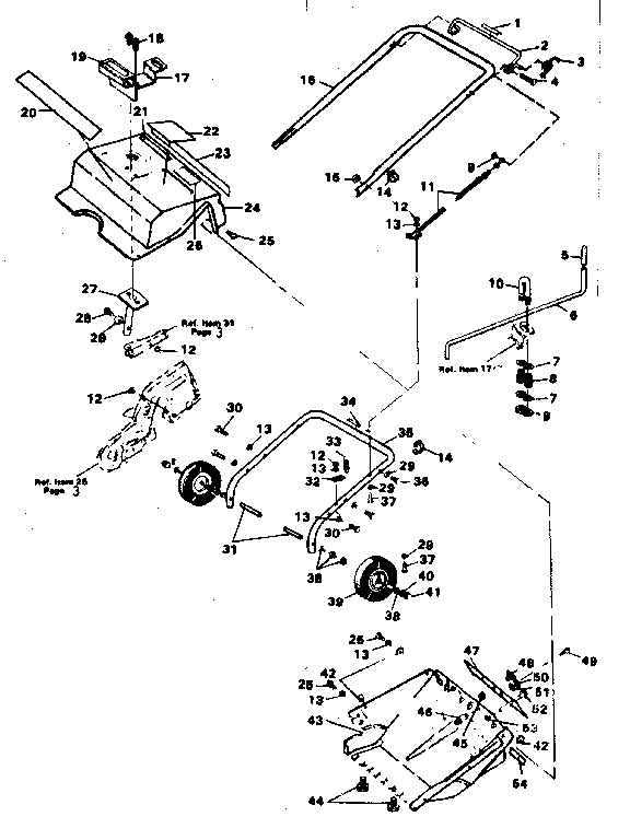 Craftsman 536884210 main frame diagram