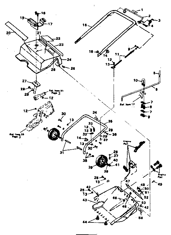 Craftsman 536884310 main frame diagram