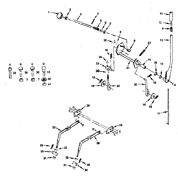 Craftsman 917254361 lift adjustment diagram
