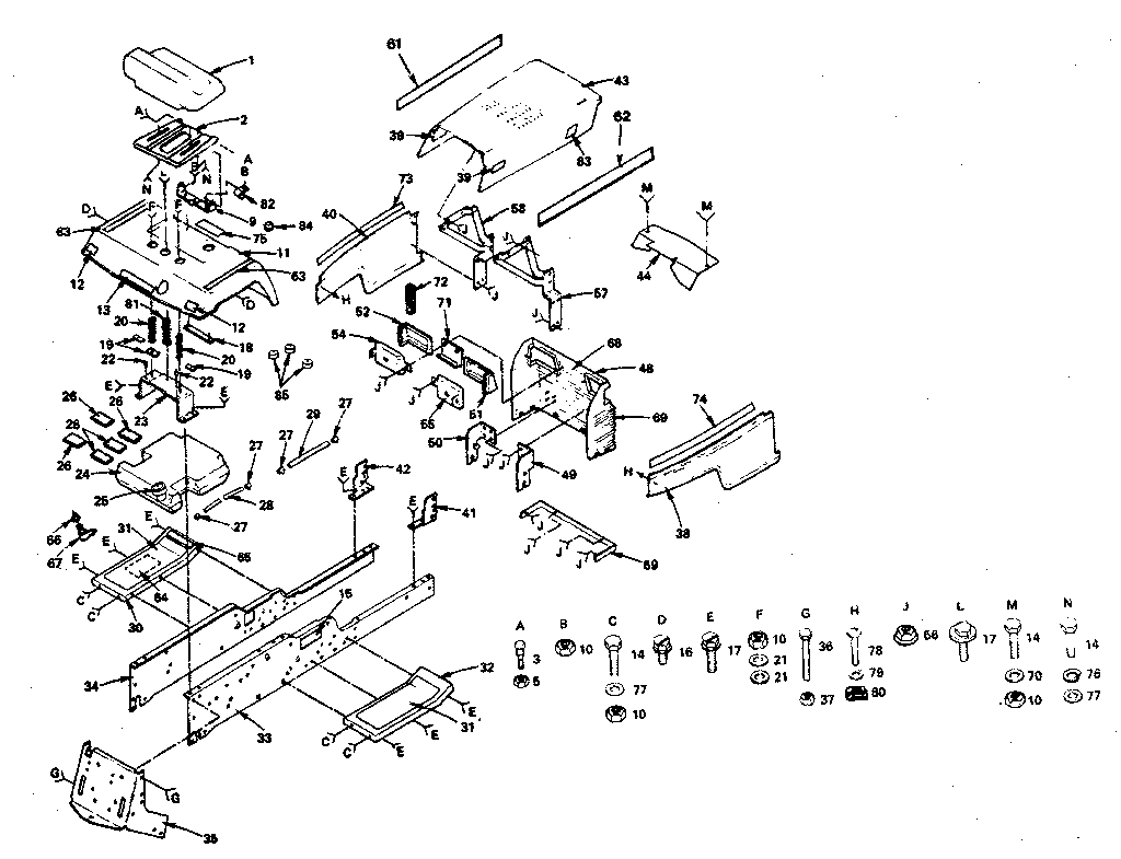 Craftsman 917255915 chassis and enclosures diagram