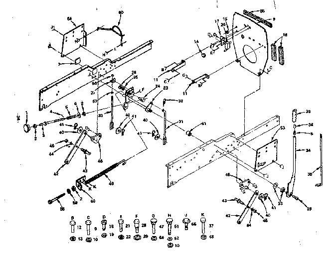 Craftsman 917255915 mower lift diagram