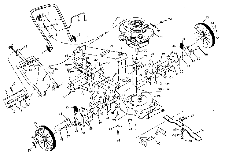 Craftsman 917374640 main frame diagram