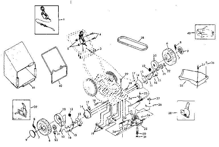 Craftsman 917374640 drive assembly diagram