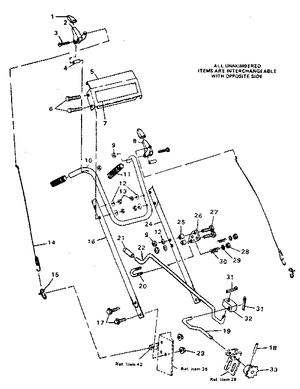 Craftsman 8871 handle assembly diagram