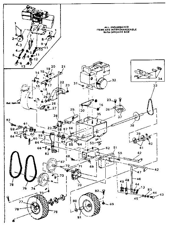 Craftsman 8871 drive assembly diagram