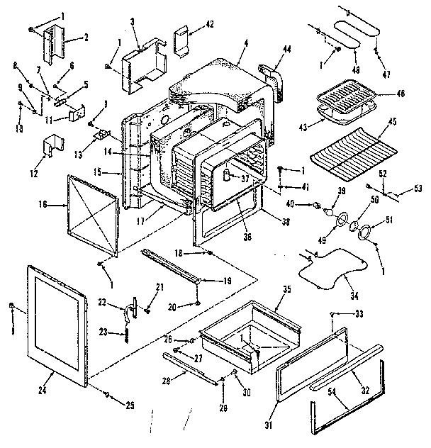 Kenmore 9119388710 body section diagram