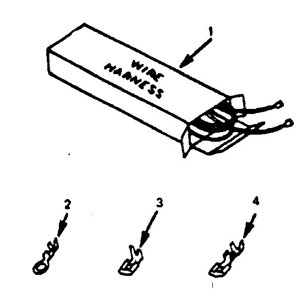 Kenmore 9119388710 wire harnesses and components diagram