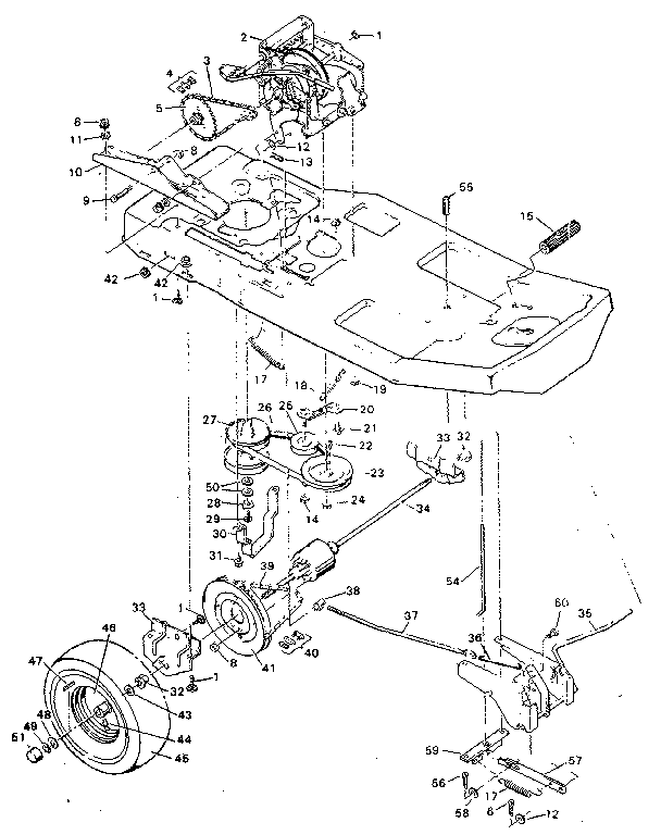 Craftsman 502255654 drive system diagram