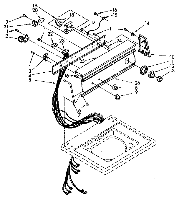 Kenmore 11082681720 console panel parts diagram