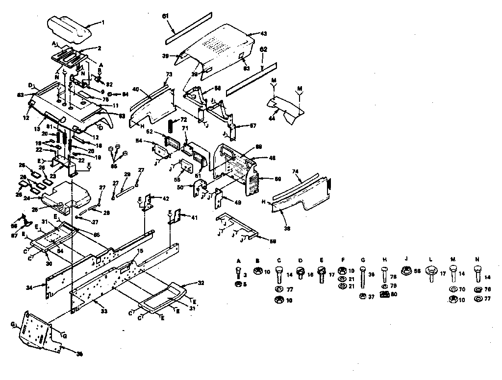 Craftsman 917255913 chassis and enclosures diagram