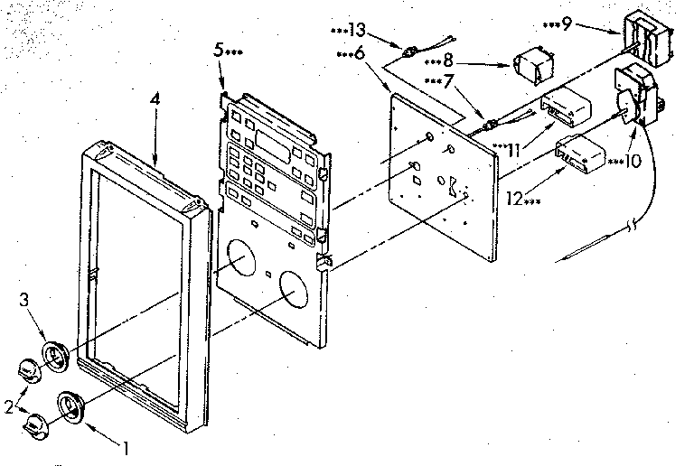 Kenmore 6654438990 control diagram