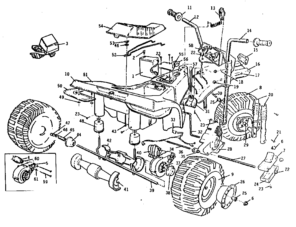 Power Wheels 0440 replacement parts diagram