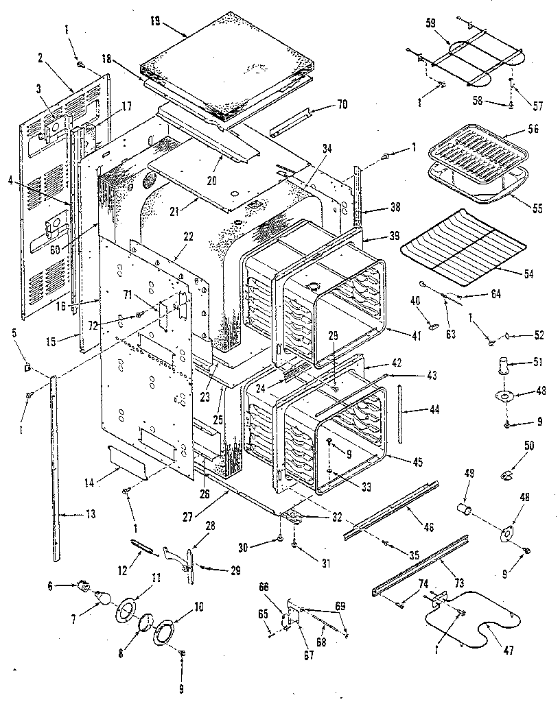 Kenmore 2784238894 body section diagram