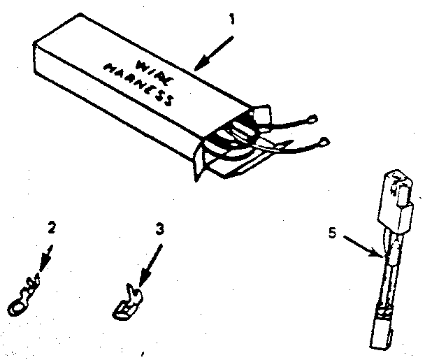 Kenmore 2784038894 wire harnesses and components diagram