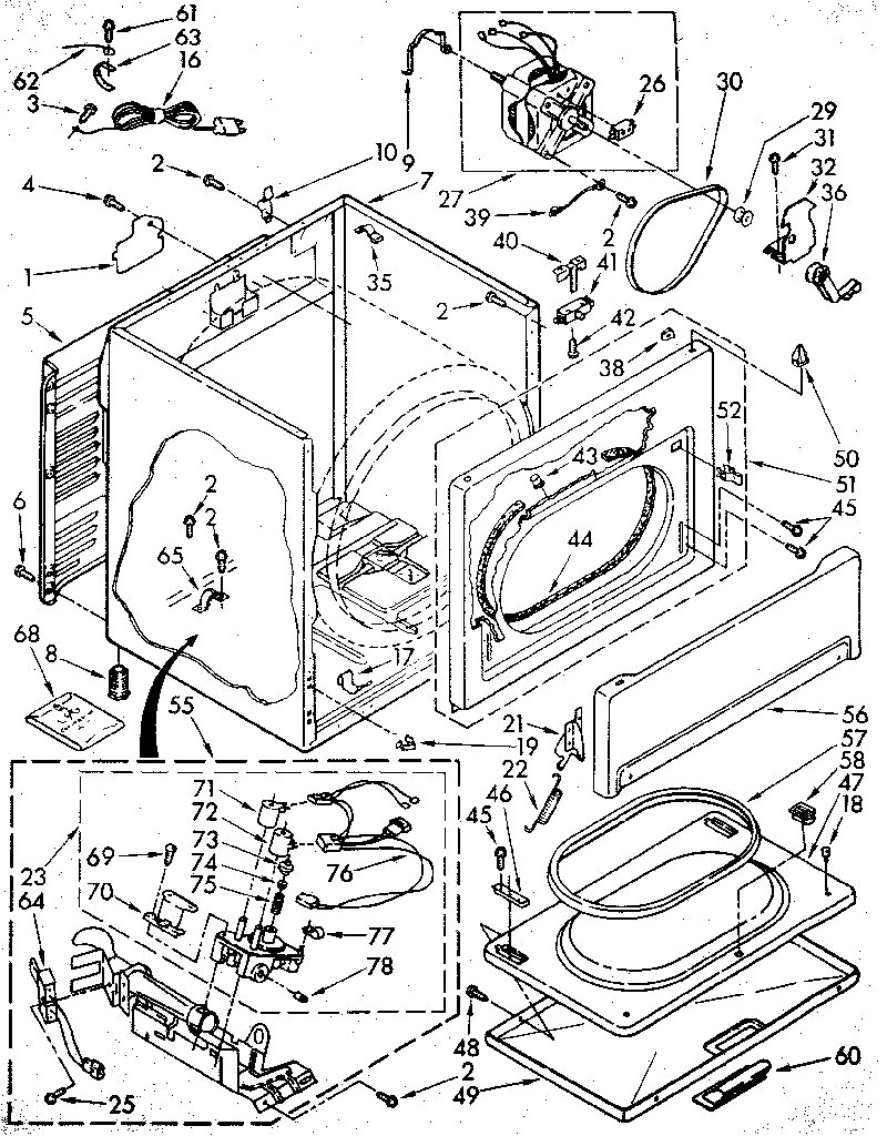 Sears 11087980300 cabinet diagram
