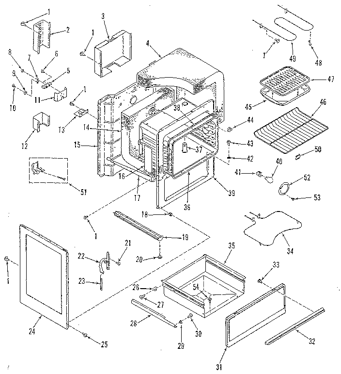 Kenmore 9116248810 body section diagram