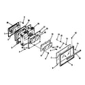 Kenmore 9119358810 oven door section diagram