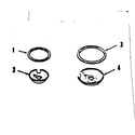 Kenmore 9119358810 optional porcelain pan and chrome ring kit no. 8068410 diagram